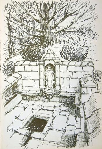 Fontaine de St Goulven, ermite [titre attribué]_0