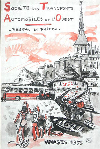 Voyages 1956 : Mont St Michel [titre attribué]_0