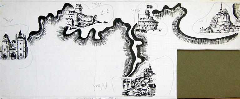 Carte stylisée de la Côte d'Emeraude [titre attribué]_0
