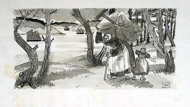La Vieille femme et l'enfant (2e projet) [titre attribué]_0