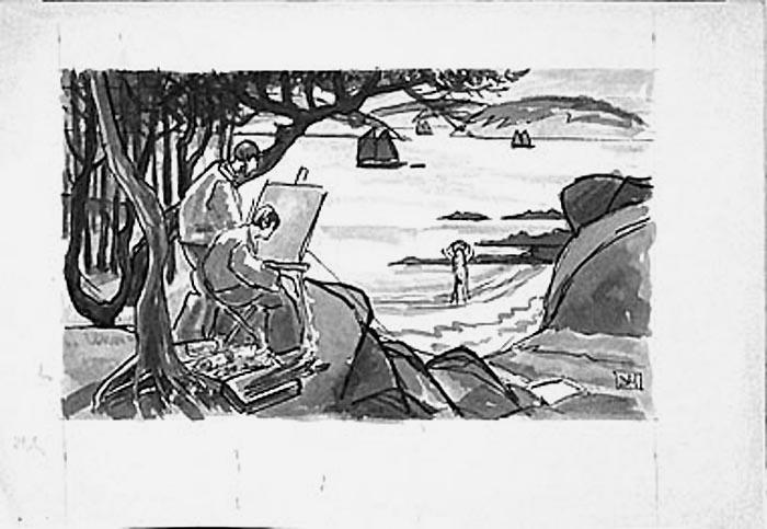 Le peintre et l'innocente [titre attribué]_0