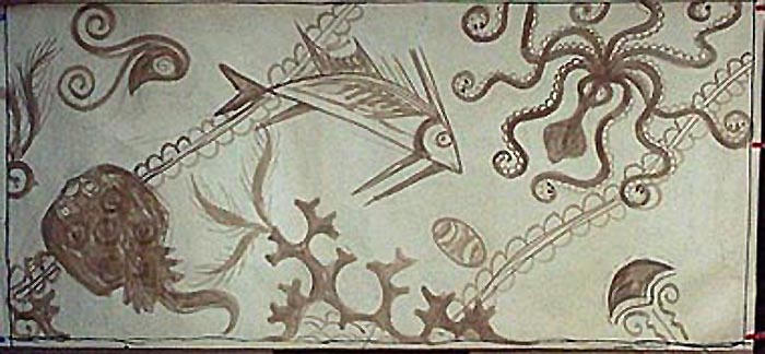 Maquette de la piscine de l'Aramis (Frise en 9 pièces) [titre attribué]_2