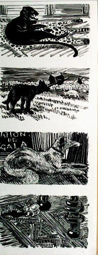 Panthère et chiens [titre attribué]_0