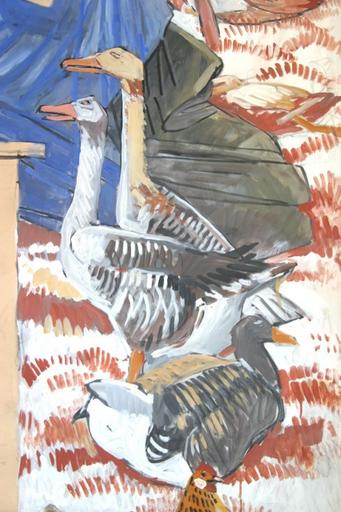 Bretagne, terrestre et maritime (moitié droite) : Fileuse et vachère [titre attribué]_3