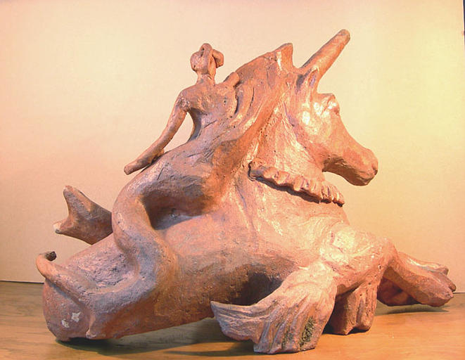 Licorne de mer portant une sirène [titre attribué]_1