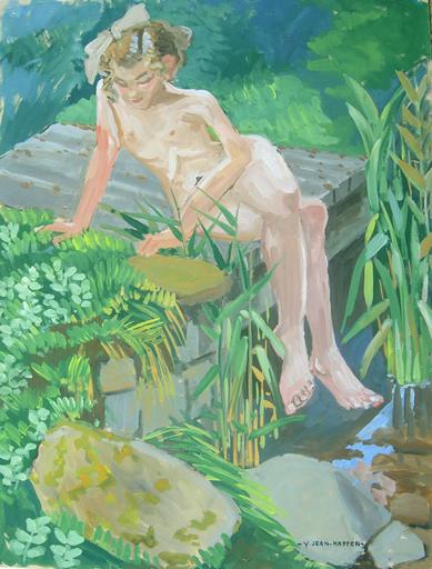 Fillette nue sur un pont de bois [titre attribué]_0