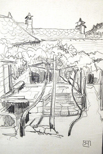 Maisons (croquis) [titre attribué]_0