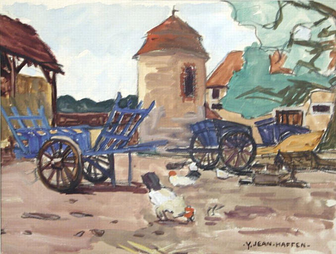 Les charrettes bleues [titre attribué]_0