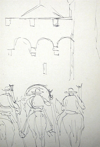 Trois gardians de Camargue [titre attribué]_0