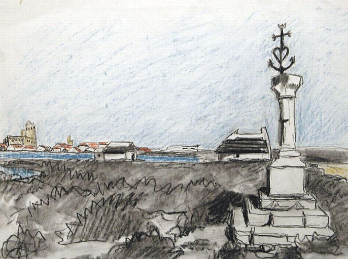 La croix de marine (esquisse) [titre attribué]_0
