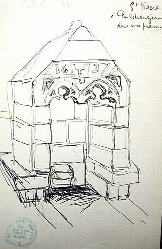 St Fiacre à Pouldreuzic (titre inscrit : croquis)_0