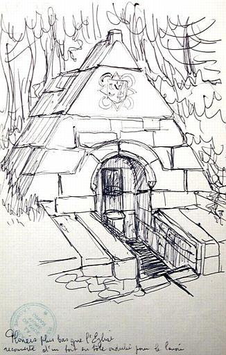 Ploneis : la fontaine (croquis)_0