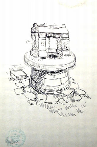 Puits à Quelven (croquis) [titre attribué]_0