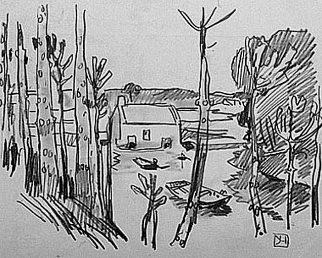 Pomper (esquisse du moulin) [titre attribué]_0