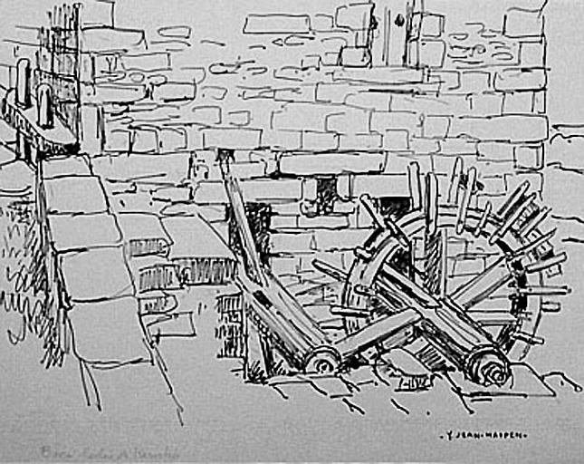La roue du moulin de Kervilio (étude) [titre attribué]_0