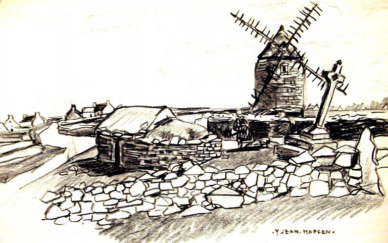 Moulin près de Pont-Labbé [titre attribué]_0