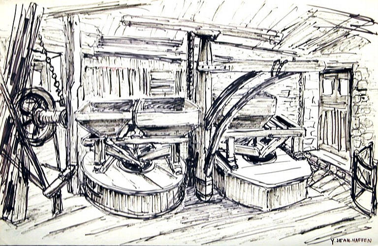 Mont-Dol : intérieur de moulin [titre attribué]_0