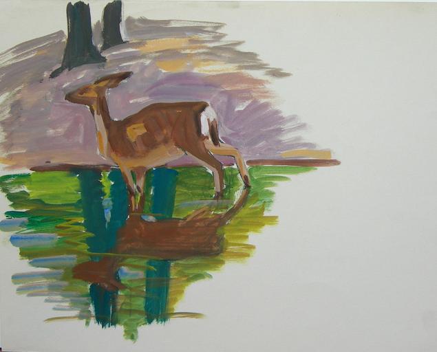 Une biche au bain (étude) [titre attribué]_0