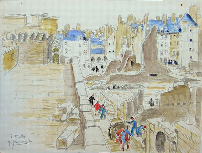 St Malo détruit, vu des remparts [titre attribué]_0