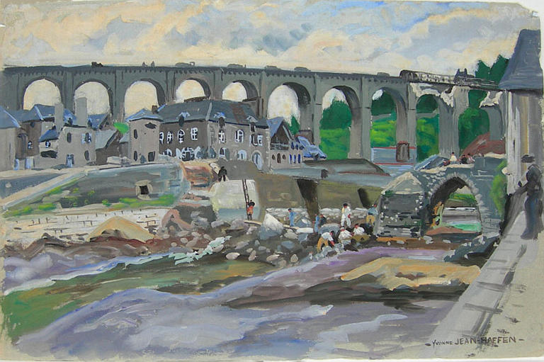 Dinan : vieux pont et viaduc détruits [titre attribué]_0