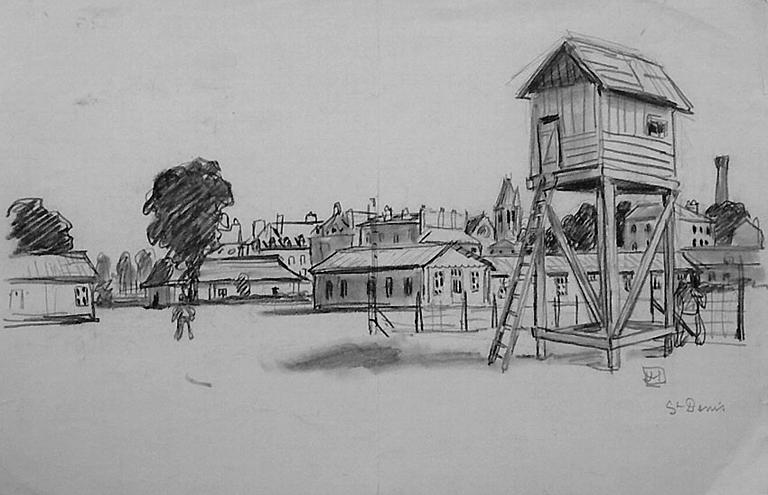 Le mirador du camp de St Denis [titre attribué]_0