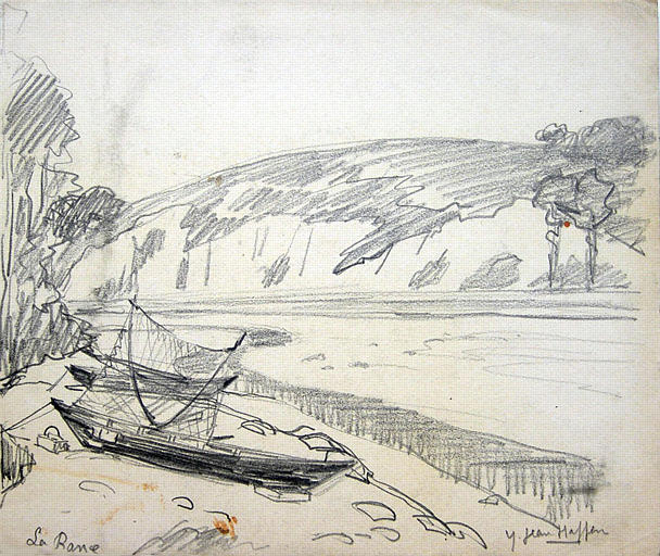 Barques sur le rivage (esquisse) [titre attribué]_0