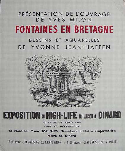 Dinard High-Life:Fontaines en Bretagne 1966 (exposition Yvonne Jean-Haffen) [titre attribué]_0