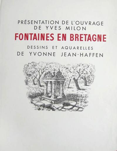 Fontaines en Bretagne (exposition Yvonne Jean-Haffen) [titre attribué]_0