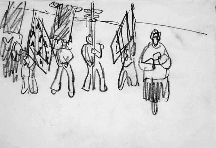 Pardon de Saint-Jean-du-Doigt : études de costumes [titre attribué]_6