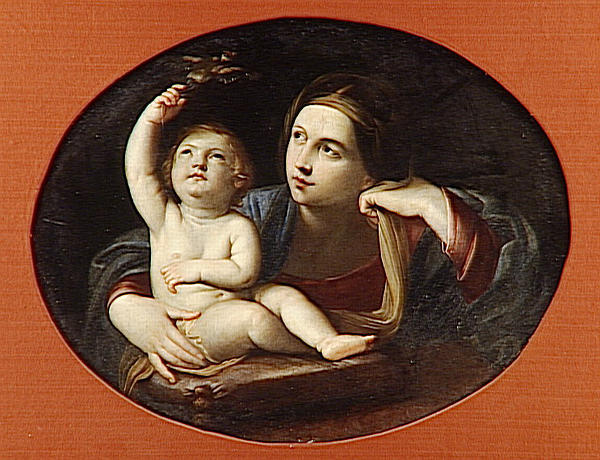 LA VIERGE A L'ENFANT TENANT UN OISEAU_0