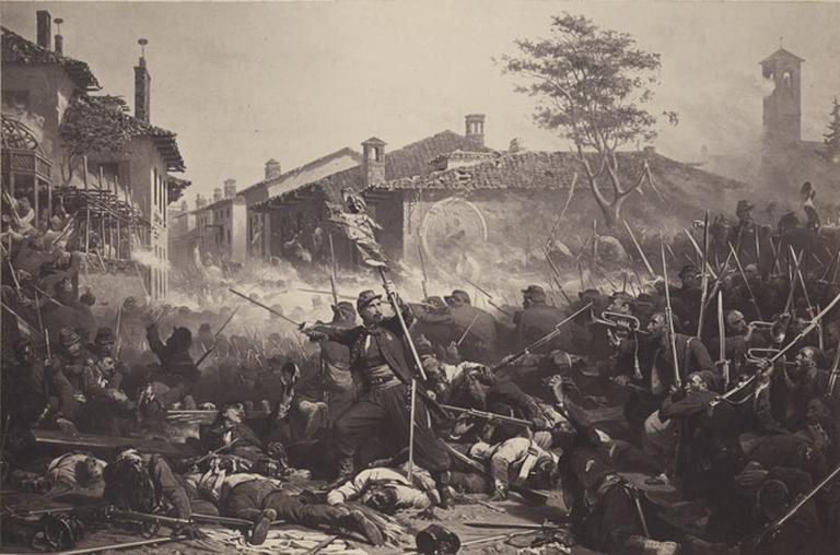 Reproduction du tableau de Yvon, Magenta (4 juin 1859)_0
