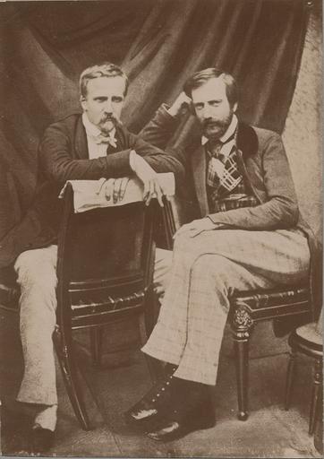 Le duc d'Aumale (1822-1897) et le prince de Joinville en 1848 à Claremont_0