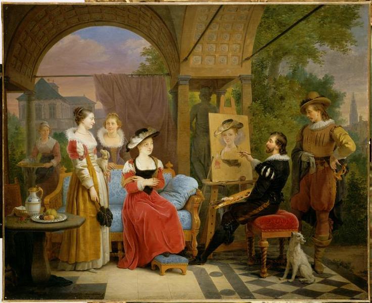 RUBENS DANS SON ATELIER PEIGNANT SUZANNE FOURMENT_0
