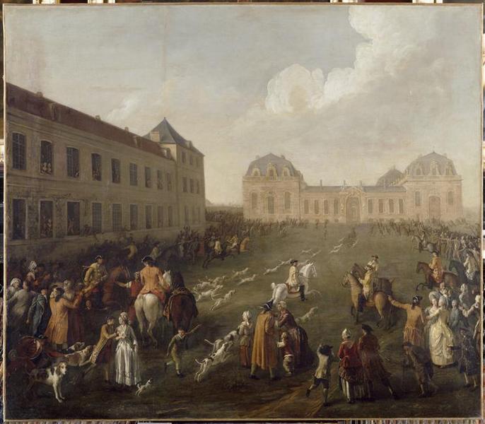 Hallali du cerf dans les Grandes Ecuries le le 13 septembre 1776_0