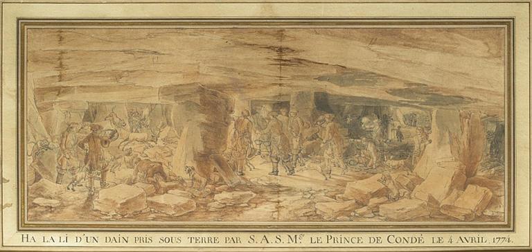 Hallali d'un daim pris sous terre par S. A. S. MGR Le prince de Condé le 4 avril 1774_0