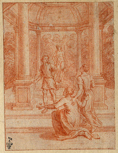 Episodes des amours pastorales de Daphnis et Chloé : Gnathon ramène Chloé_0