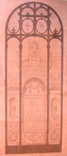 PROJET DE VITRAIL, Edmond Lechevallier-Chevignard, 1879