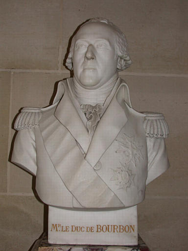 Buste de Louis-Henri-Joseph, duc de Bourbon (1756-1830) , avec le Saint-Esprit et l'Ordre de Charles III d'Espagne_0