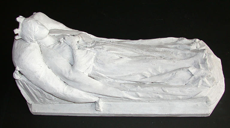 Statuette, esquisse de la statue tombale de Marie-Caroline de Bourbon-Siciles, duchesse d'Aumale (1822-1869)_0