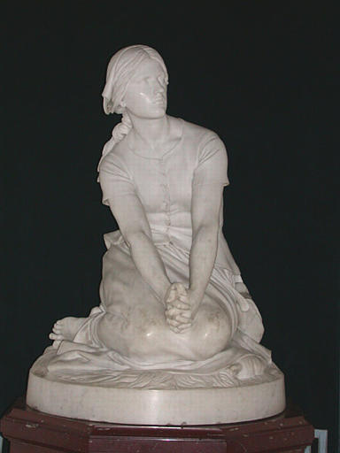 Jeanne d'Arc écoutant ses voix, sur socle_0
