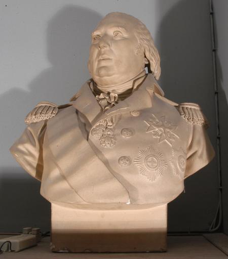 Buste de Louis XVIII (1755-1824) portant le Saint-Esprit et l'Ordre de Malte_0