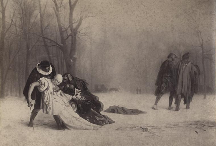 Lendemain du bal masqué par Gérôme.1857_0