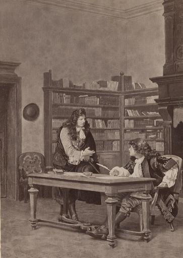 Molière et Boileau par J. L. Gérôme, destiné à l'illustration des oeuvres de Boileau publiées par la maison Hachette_0