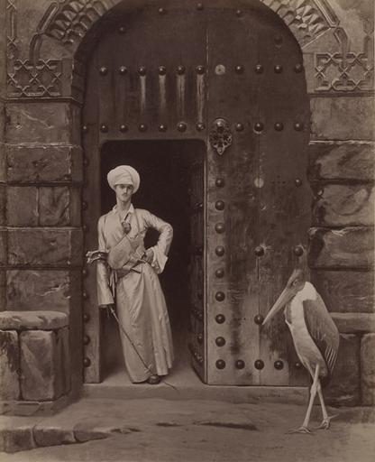 Jeune Egyptien devant sa porte de J.L. Gérôme_0