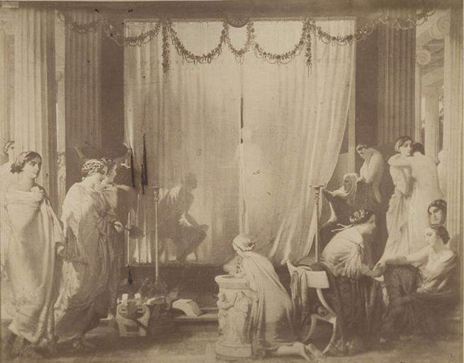 Les jeunes filles de Syracuse devant Zeuxis par Mottez, Musée Condé, Chantilly_0