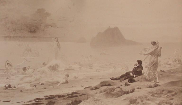 Le poète et sa muse, tableau de J.L. Gérôme., Jean Léon Gerome, 2e moitié 19e siècle