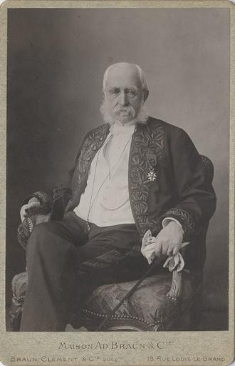 Portrait de Félix-Anatole Gruyer (1825-1909), conservateur de Chantilly, en costume de membre de l'Institut, vers 1895_0