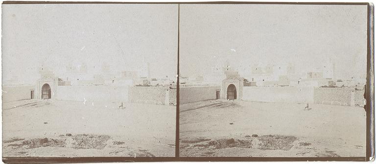 Vue stéréoscopique d'une ville d'Afrique du Nord : Constantine ? (Algérie)_0