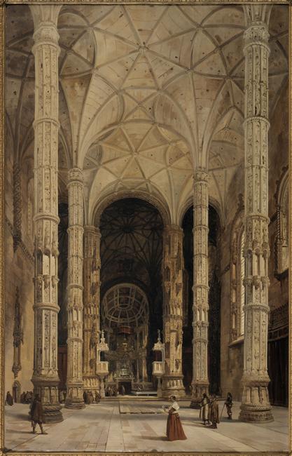 Intérieur de l'Eglise de Belem à Lisbonne_0