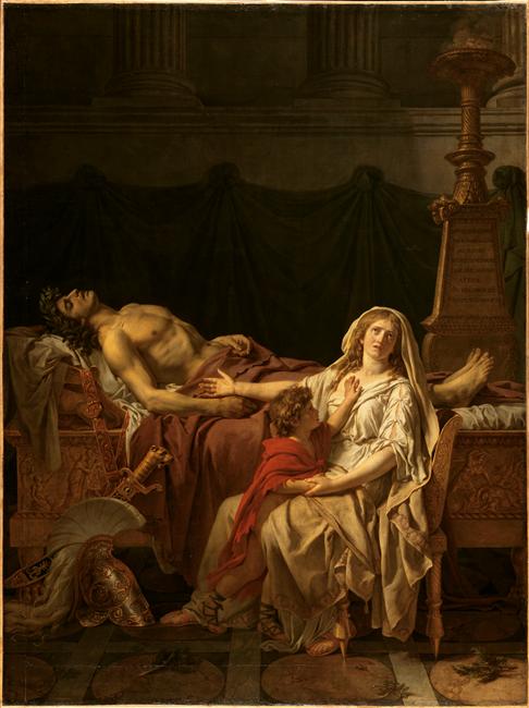 La douleur et les regrets d'Andromaque sur le corps d'Hector son mari ; La douleur d'Andromaque sur le corps d'Hector (autre titre) ; Andromaque pleurant Hector (autre titre)_0